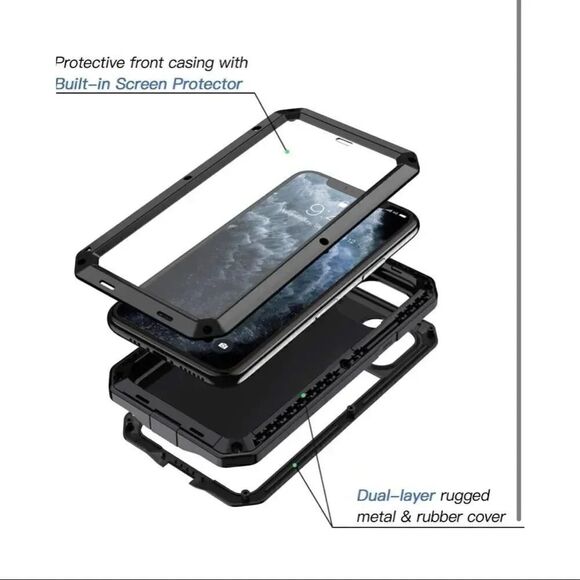 Lanhiem Armoured Metal Case for iPhone 11 Pro - Picture 6 of 6